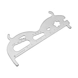 Maxbell Maxbell Bicycle Chain Checker Bike Chains Gauge Measuring Ruler Silver