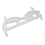 Maxbell Maxbell Bicycle Chain Checker Bike Chains Gauge Measuring Ruler Silver