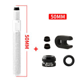 Maxbell MTB Road Bike Tubeless Tire Presta Valve Extender Universal Vacuum Tire 50mmSliver - Aladdin Shoppers