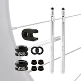 Maxbell MTB Road Bike Tubeless Tire Presta Valve Extender Universal Vacuum Tire 2Pcs 80mm Sliver - Aladdin Shoppers