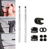 Maxbell MTB Road Bike Tubeless Tire Presta Valve Extender Universal Vacuum Tire 2Pcs 80mm Sliver - Aladdin Shoppers