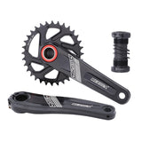Maxbell Maxbell Bike Chainring Crankset Chainring 170mm Crankarm Sprocket Crank  32T black