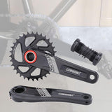Maxbell Maxbell Bike Chainring Crankset Chainring 170mm Crankarm Sprocket Crank  32T black