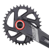 Maxbell Maxbell Bike Chainring Crankset Chainring 170mm Crankarm Sprocket Crank  34T black