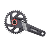 Maxbell Maxbell Bike Chainring Crankset Chainring 170mm Crankarm Sprocket Crank  34T black