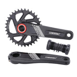 Maxbell Maxbell Bike Chainring Crankset Chainring 170mm Crankarm Sprocket Crank  34T black