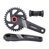 Maxbell Maxbell Bike Chainring Crankset Chainring 170mm Crankarm Sprocket Crank  34T black