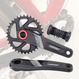 Maxbell Maxbell Bike Chainring Crankset Chainring 170mm Crankarm Sprocket Crank  34T black