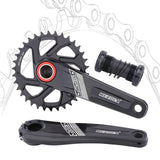 Maxbell Maxbell Bike Chainring Crankset Chainring 170mm Crankarm Sprocket Crank  34T black