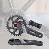 Maxbell Maxbell Bike Chainring Crankset Chainring 170mm Crankarm Sprocket Crank  34T black