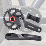 Maxbell Maxbell Bike Chainring Crankset Chainring 170mm Crankarm Sprocket Crank  34T black