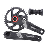 Maxbell Maxbell Bike Chainring Crankset Chainring 170mm Crankarm Sprocket Crank  36T black