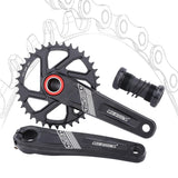 Maxbell Maxbell Bike Chainring Crankset Chainring 170mm Crankarm Sprocket Crank  36T black