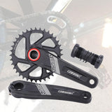 Maxbell Maxbell Bike Chainring Crankset Chainring 170mm Crankarm Sprocket Crank  36T black
