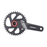Maxbell Maxbell Bike Chainring Crankset Chainring 170mm Crankarm Sprocket Crank  38T black