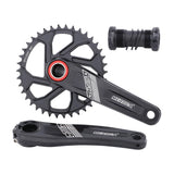 Maxbell Maxbell Bike Chainring Crankset Chainring 170mm Crankarm Sprocket Crank  38T black
