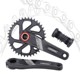 Maxbell Maxbell Bike Chainring Crankset Chainring 170mm Crankarm Sprocket Crank  38T black