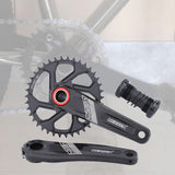 Maxbell Maxbell Bike Chainring Crankset Chainring 170mm Crankarm Sprocket Crank  38T black