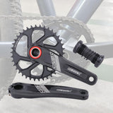 Maxbell Maxbell Bike Chainring Crankset Chainring 170mm Crankarm Sprocket Crank  38T black