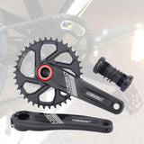 Maxbell Maxbell Bike Chainring Crankset Chainring 170mm Crankarm Sprocket Crank  38T black