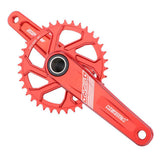 Maxbell Maxbell Bike Chainring Crankset Chainring 170mm Crankarm Sprocket Crank  36T red