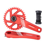 Maxbell Maxbell Bike Chainring Crankset Chainring 170mm Crankarm Sprocket Crank  36T red