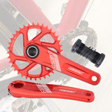 Maxbell Maxbell Bike Chainring Crankset Chainring 170mm Crankarm Sprocket Crank  36T red