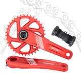Maxbell Maxbell Bike Chainring Crankset Chainring 170mm Crankarm Sprocket Crank  36T red