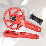 Maxbell Maxbell Bike Chainring Crankset Chainring 170mm Crankarm Sprocket Crank  36T red