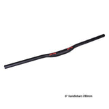 Maxbell Maxbell Mountain Bike Handlebar 31.8mm Extra Long Riser Bar DH Downhill Bicycle Part 780mm 6 Degree