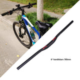 Maxbell Maxbell Mountain Bike Handlebar 31.8mm Extra Long Riser Bar DH Downhill Bicycle Part 780mm 6 Degree
