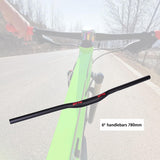 Maxbell Maxbell Mountain Bike Handlebar 31.8mm Extra Long Riser Bar DH Downhill Bicycle Part 780mm 6 Degree