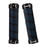 Maxbell Maxbell 2 Pieces Bicycle Grip Double Lock Wear-Resistant for Scooter  blue