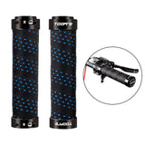 Maxbell Maxbell 2 Pieces Bicycle Grip Double Lock Wear-Resistant for Scooter  blue
