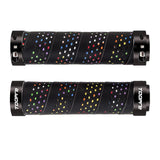 Maxbell Maxbell 2 Pieces Bicycle Grip Double Lock Wear-Resistant for Scooter  Rainbow colors
