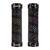 Maxbell Maxbell 2 Pieces Bicycle Grip Double Lock Wear-Resistant for Scooter  Rainbow colors