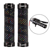Maxbell Maxbell 2 Pieces Bicycle Grip Double Lock Wear-Resistant for Scooter  Rainbow colors