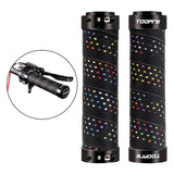 Maxbell Maxbell 2 Pieces Bicycle Grip Double Lock Wear-Resistant for Scooter  Rainbow colors