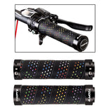 Maxbell Maxbell 2 Pieces Bicycle Grip Double Lock Wear-Resistant for Scooter  Rainbow colors