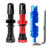 Maxbell Maxbell Replacement Bike Valve Core Kit for Bicycle Mountain Bike MTB Road Bike Red