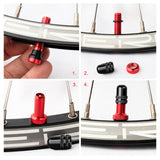 Maxbell Maxbell Replacement Bike Valve Core Kit for Bicycle Mountain Bike MTB Road Bike Red