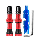Maxbell Maxbell Replacement Bike Valve Core Kit for Bicycle Mountain Bike MTB Road Bike Red