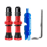 Maxbell Maxbell Replacement Bike Valve Core Kit for Bicycle Mountain Bike MTB Road Bike Red