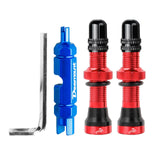 Maxbell Maxbell Replacement Bike Valve Core Kit for Bicycle Mountain Bike MTB Road Bike Red
