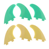 Maxbell Maxbell 3 x Surfboard 3 G5 Fiberglass for Shortboard Funboard Surfers Green