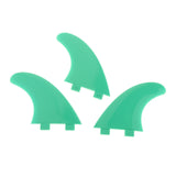 Maxbell Maxbell 3 x Surfboard 3 G5 Fiberglass for Shortboard Funboard Surfers Green