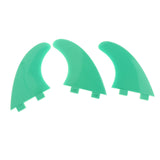 Maxbell Maxbell 3 x Surfboard 3 G5 Fiberglass for Shortboard Funboard Surfers Green