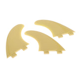 Maxbell Maxbell 3 x Surfboard 3 G5 Fiberglass for Shortboard Funboard Surfers Yellow