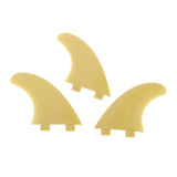 Maxbell Maxbell 3 x Surfboard 3 G5 Fiberglass for Shortboard Funboard Surfers Yellow