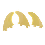 Maxbell Maxbell 3 x Surfboard 3 G5 Fiberglass for Shortboard Funboard Surfers Yellow